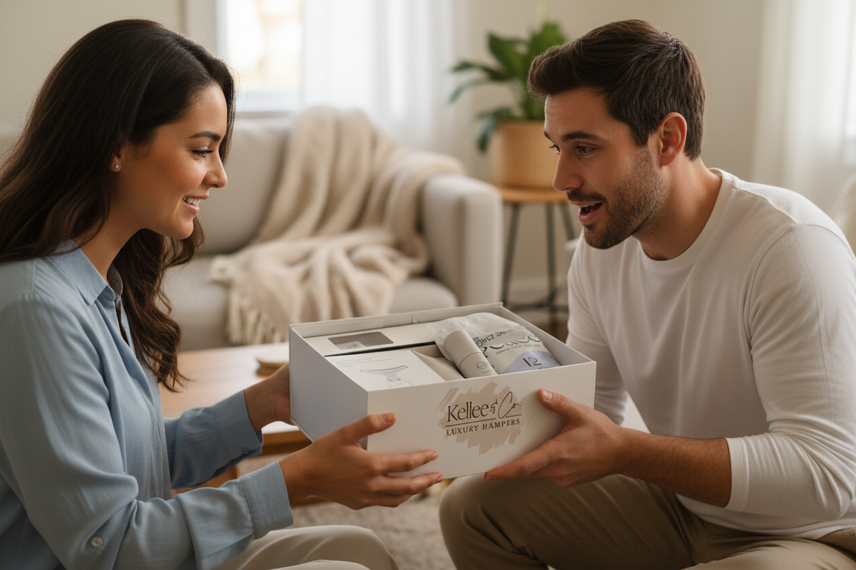 Men's Wellness Hamper with Logo - Gift Giving